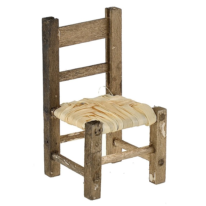 Wooden chair 2.3x2.2x4.3 cm h