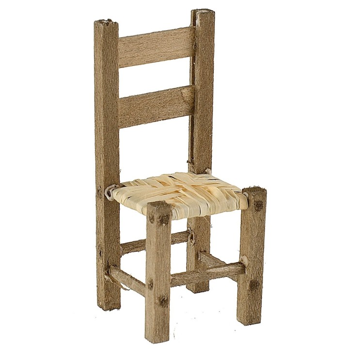 Wooden chair 2.2x2.1x5.2 cm h