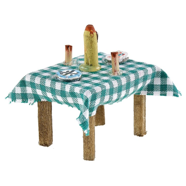 Table set in assorted colors 4.1x3.4x2.9 cm h
