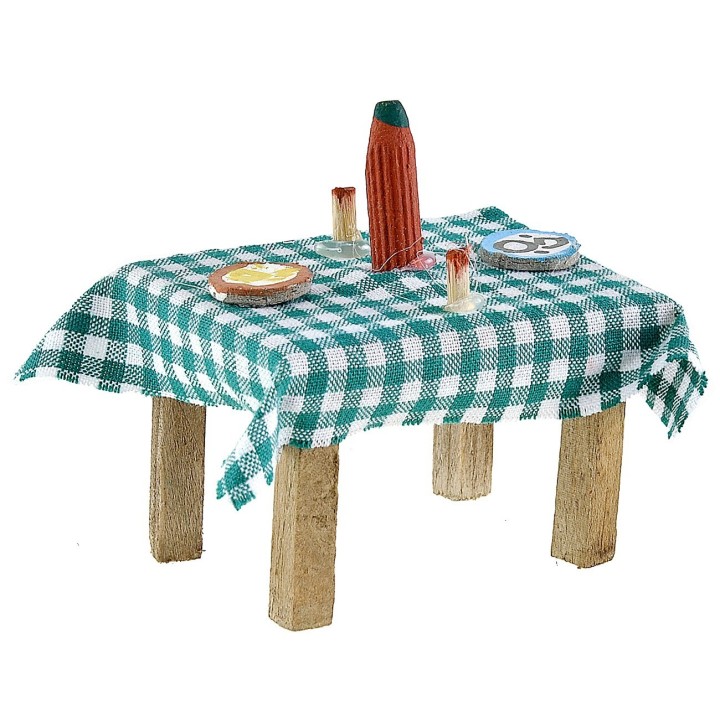 Mesa puesta en colores surtidos cm 5,5x4,1x3,5 h