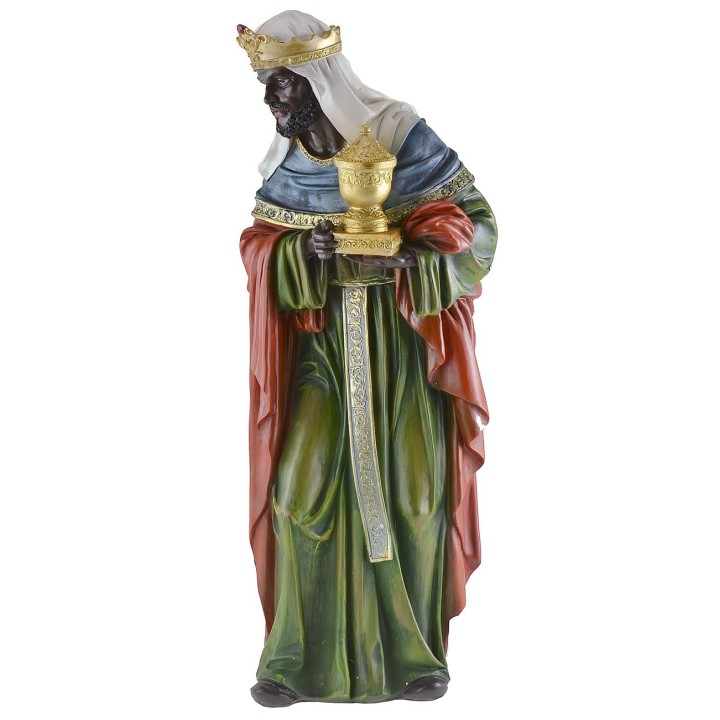 Tres Reyes Magos en resina serie 45 cm