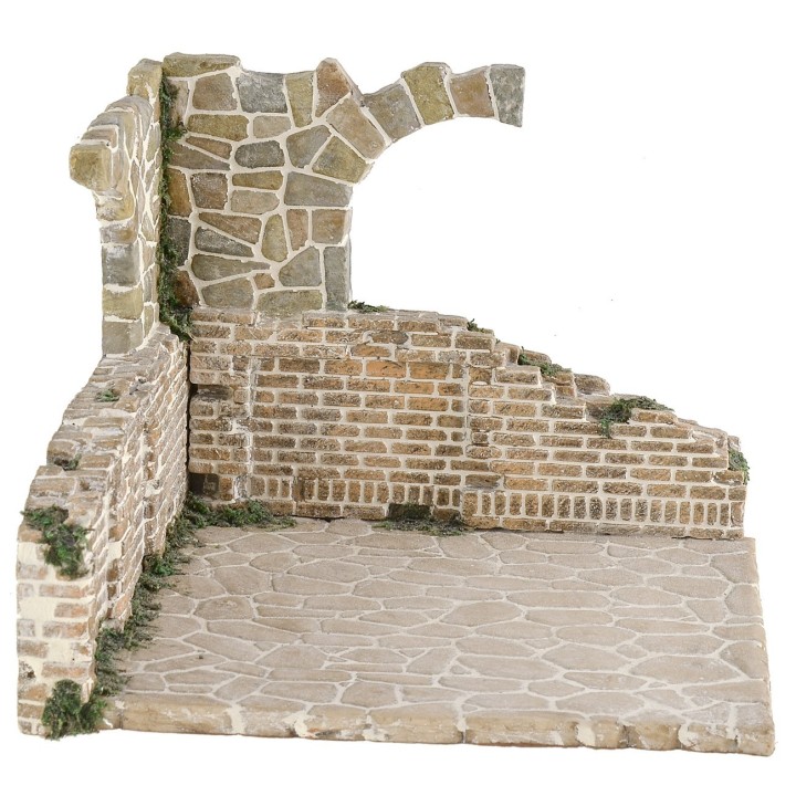 Ambientazione in resina per presepe cm 20x17,5x16 h