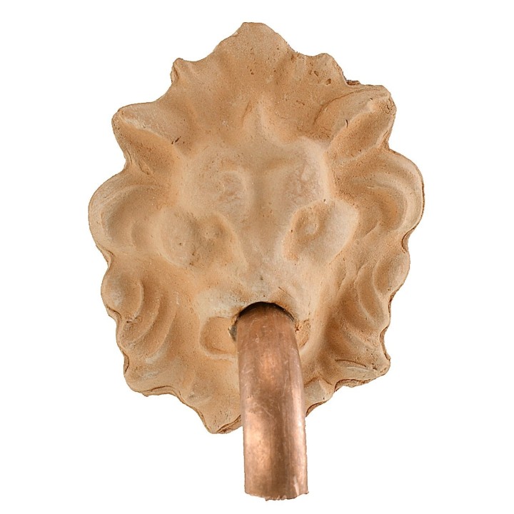 Testa di leone con beccuccio per fontana cm 3,5x4,4 h