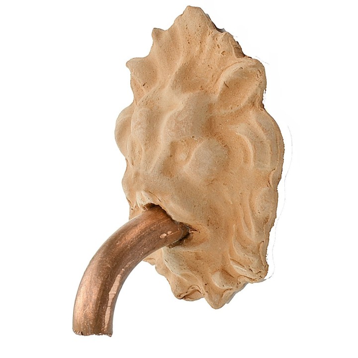 Lion head with spout for fountain 3.5x4.4 cm h