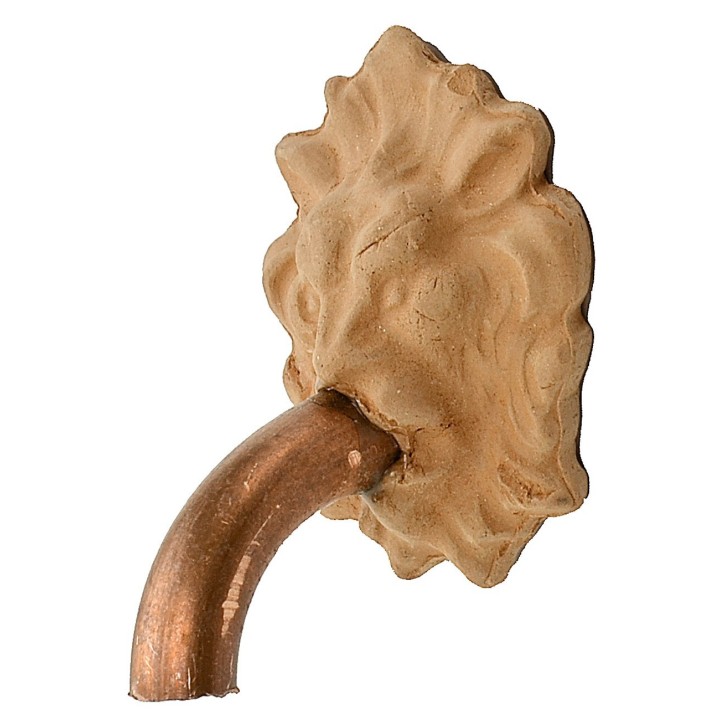 Lion head with spout for fountain 2.5x3.1 cm h