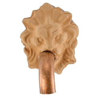 Lion head with spout for fountain 2.5x3.1 cm h