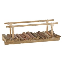 Ponte in legno per presepe cm 3,5x10x3,3 h