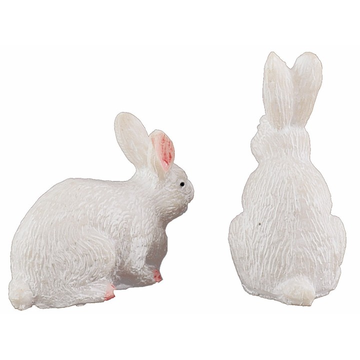 Set 2 conigli Oliver per statue 15-20 cm