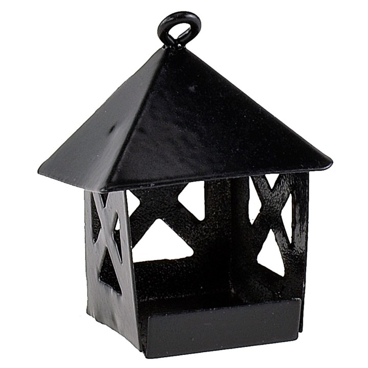 Linterna negra de metal cm 2,7x2,7x3,2 h