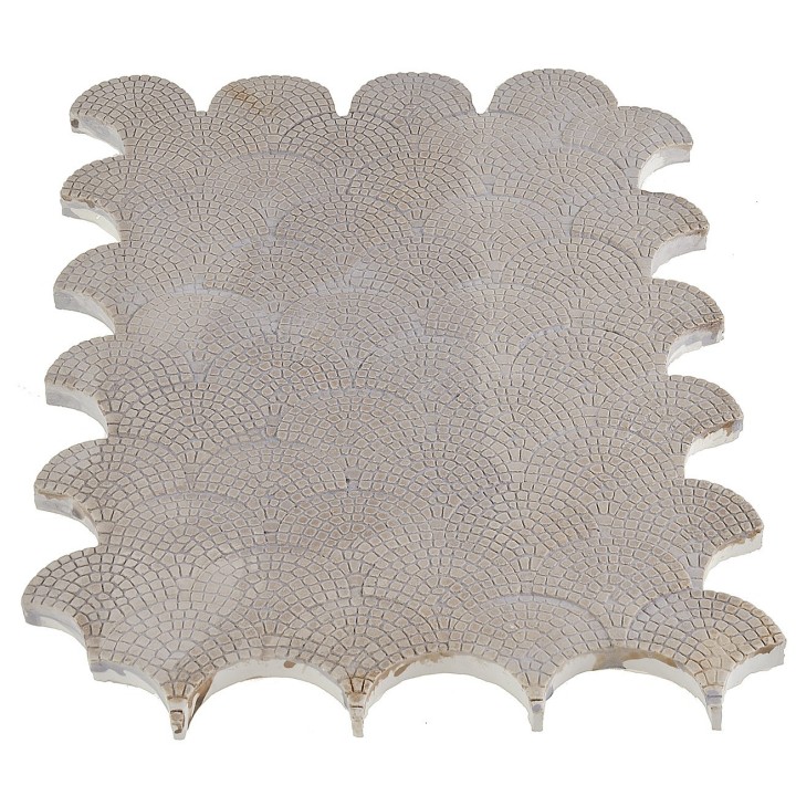 Pavé modular floor in neutral color 31.5x23x1h cm