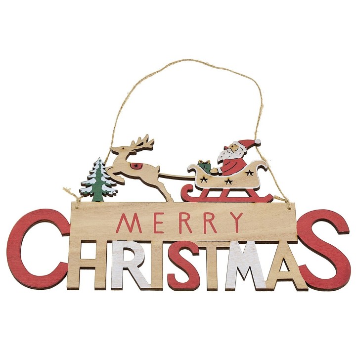 Merry Christmas hanger 30x0.5x17 cm h