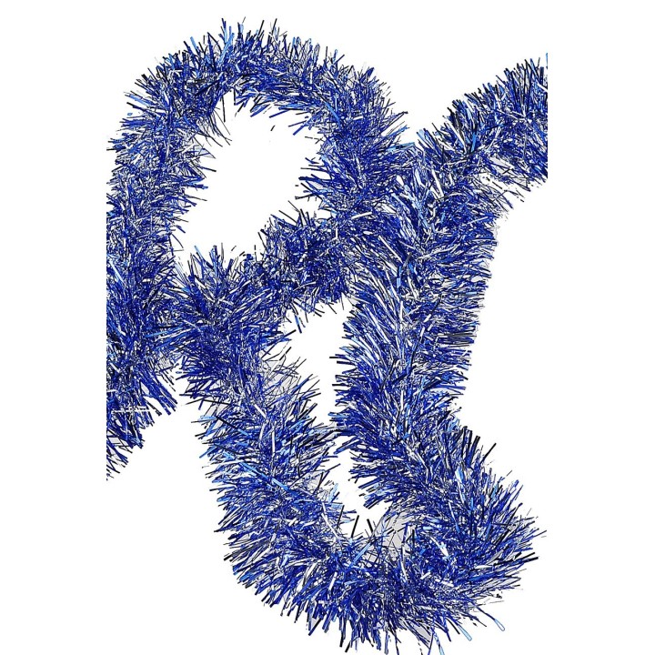 Silver and blue Christmas banner ø 5.7x200 cm