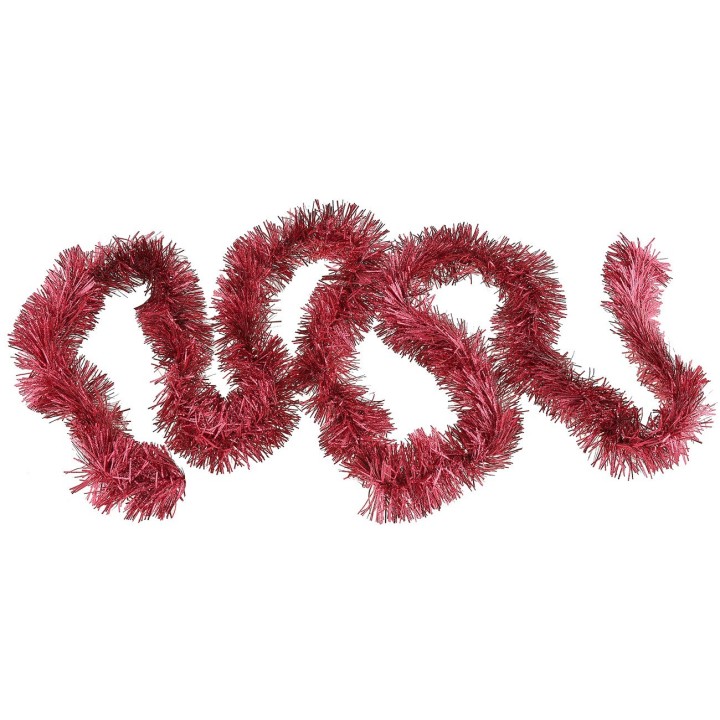 Festone rosso per addobbi natalizi ø 6x200 cm