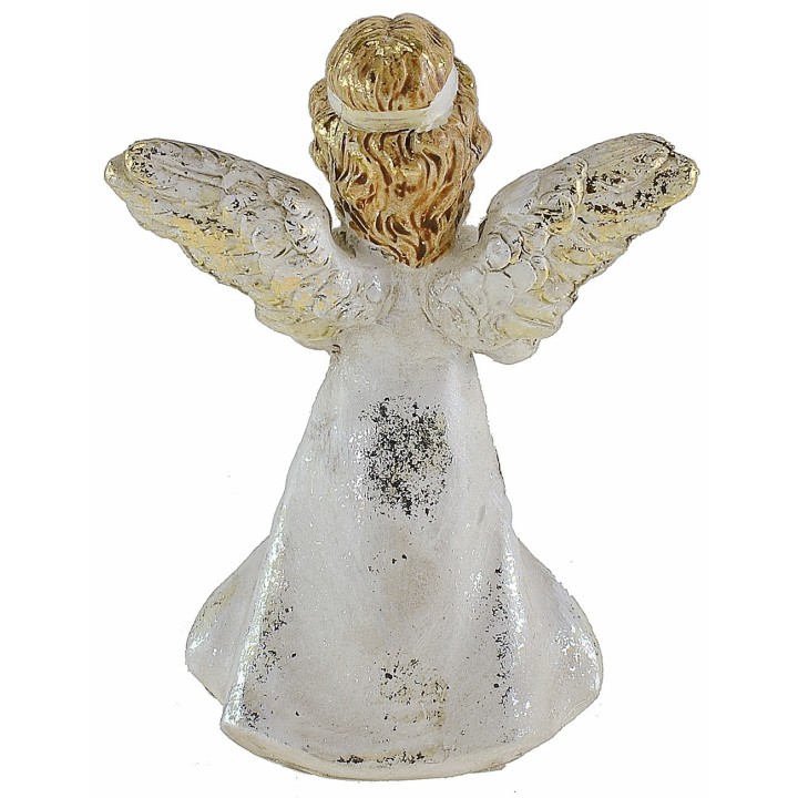 Resin angel with mandolin 12 cm