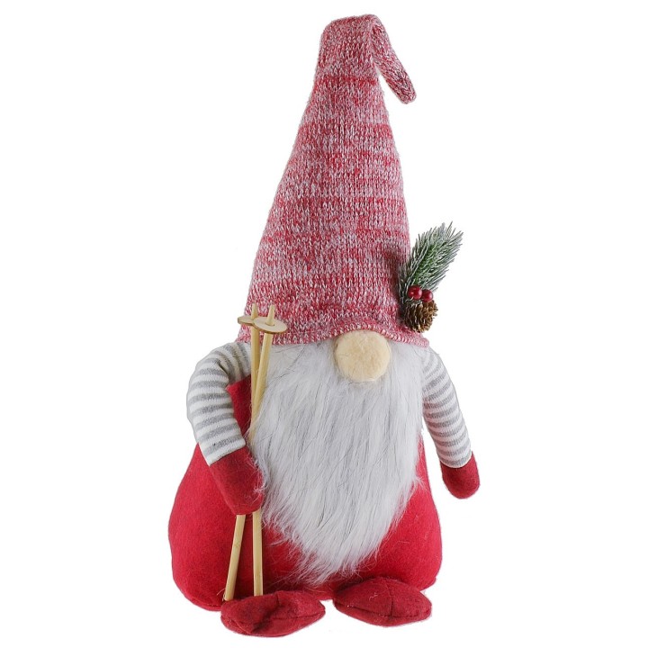 Skier Christmas gnome h 55 cm
