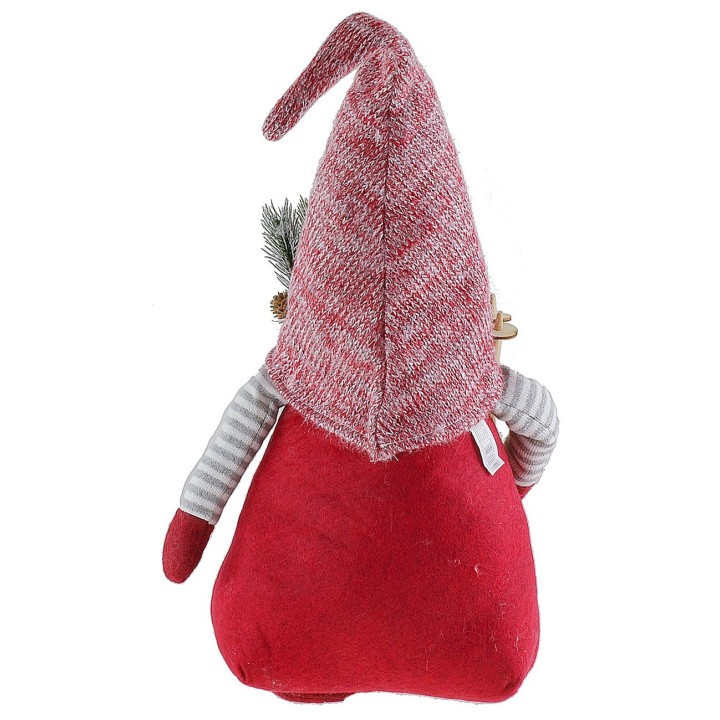 Gnomo navideño esquiador h 55 cm