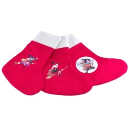 White and red stocking with Epiphany assorted models 26x37.5 cm