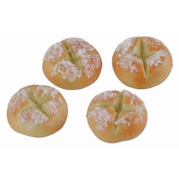 Set of 4 rosettes ø 1.1 cm nativity accessories