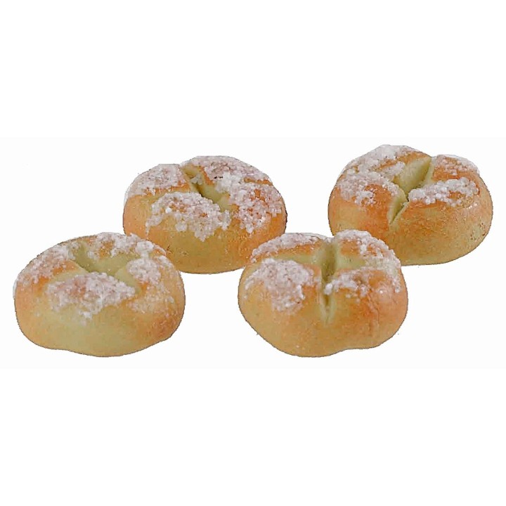 Set of 4 rosettes ø 1.1 cm nativity accessories
