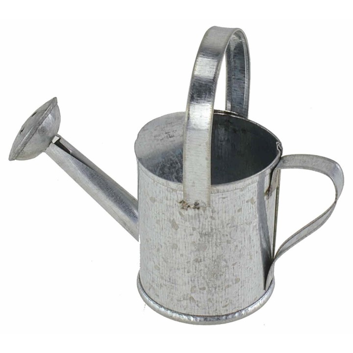 Metal watering can 9x3.5x7.6 cm h nativity scene accessories
