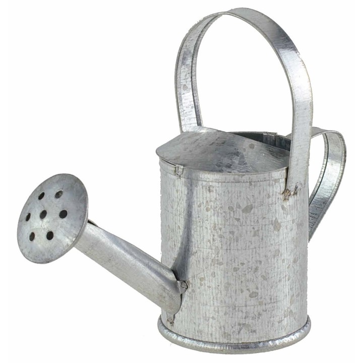 Regadera de metal cm 9x3,5x7,6 h miniaturas belén