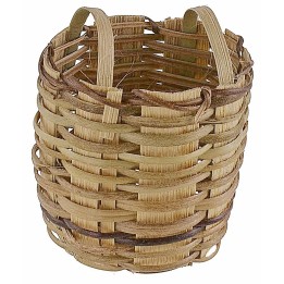 Cesto in vimini con manici cm ø 4,5x4x5,5 h minuterie presepe