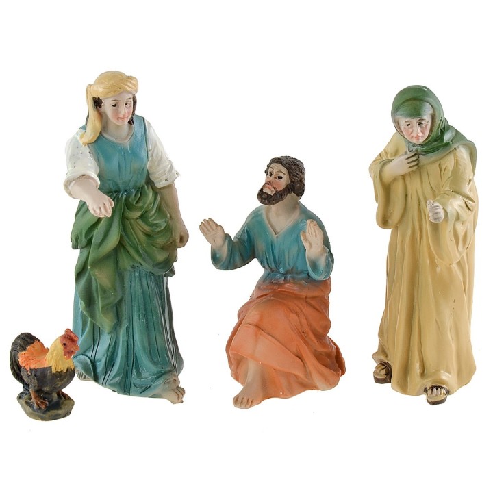 Denial of Peter 9 cm Easter Statues