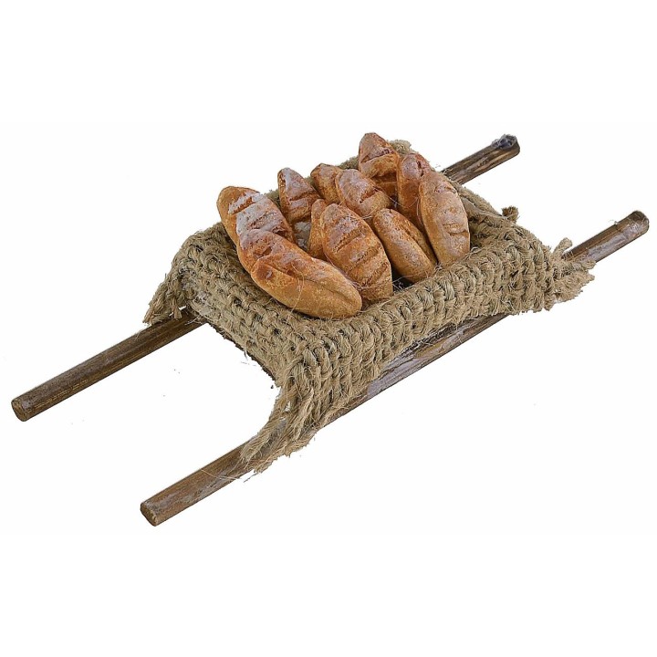 Wooden handle with bread