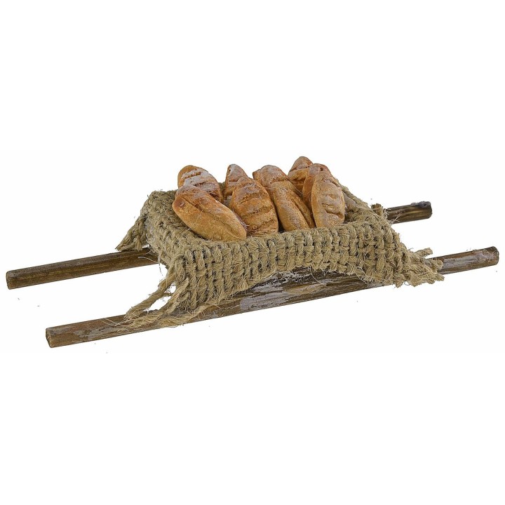 Wooden handle with bread