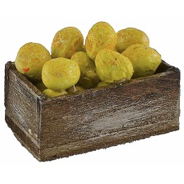 Wooden box with cedars 3.2x2.1x1.4 cm h