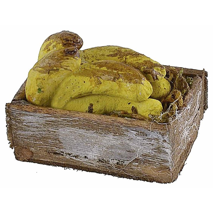 Cassetta in legno con banane cm 3,3x2,1x1,4 h