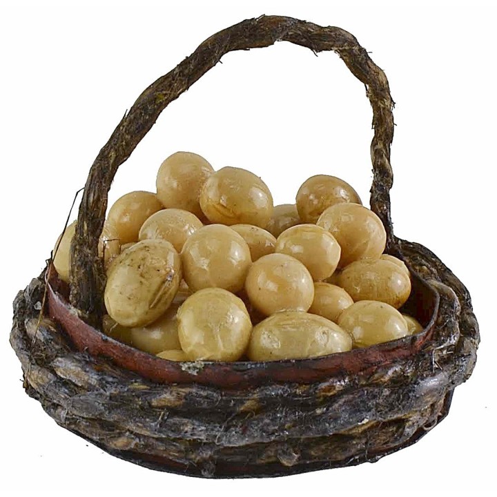 Basket with eggs ø 4.5 cm