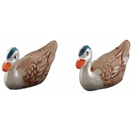 Set of 2 PVC geese 2.5 cm for statues 8-10 cm