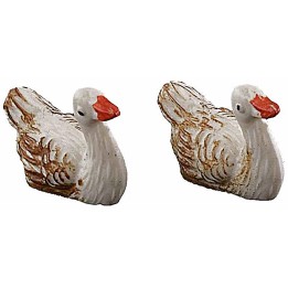 Set of 2 PVC ducks 1.8 cm for 6 cm statues