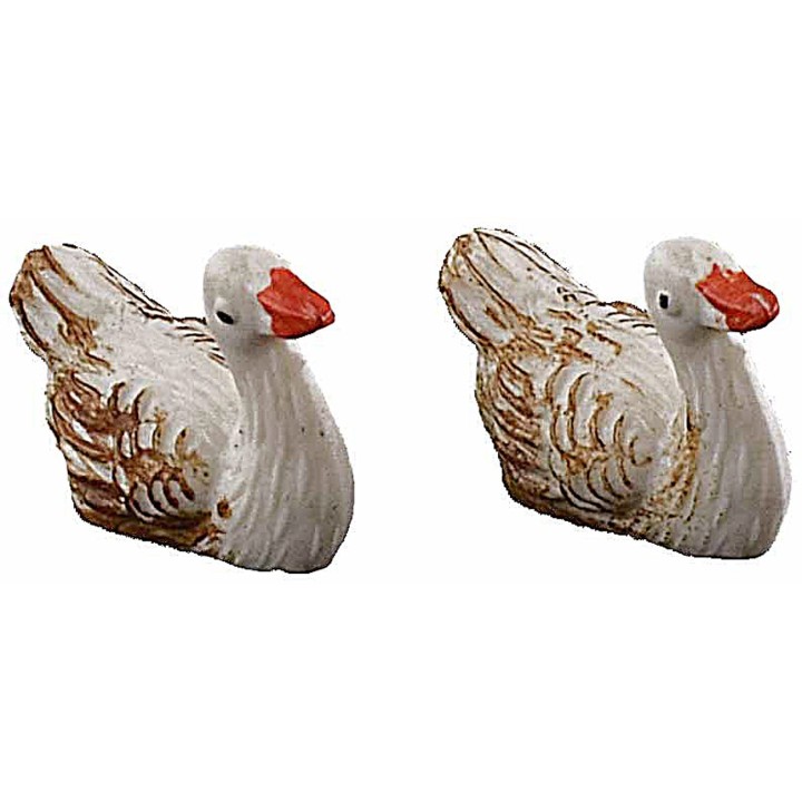 Set of 2 PVC ducks 1.8 cm for 6 cm statues