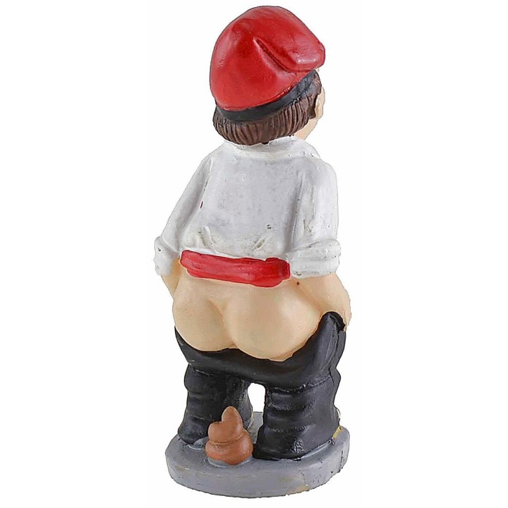 Hombre que hace su necesidad serie 15 cm en resina