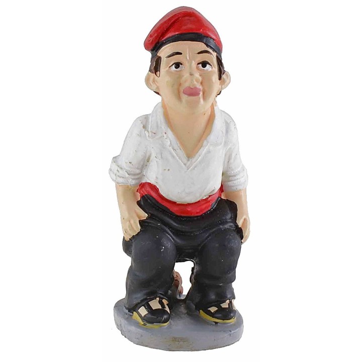 Hombre que hace sus necesidades serie 12 cm en resina