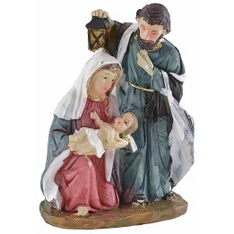 Nativity in resin 7x4.5x10.5 cm h