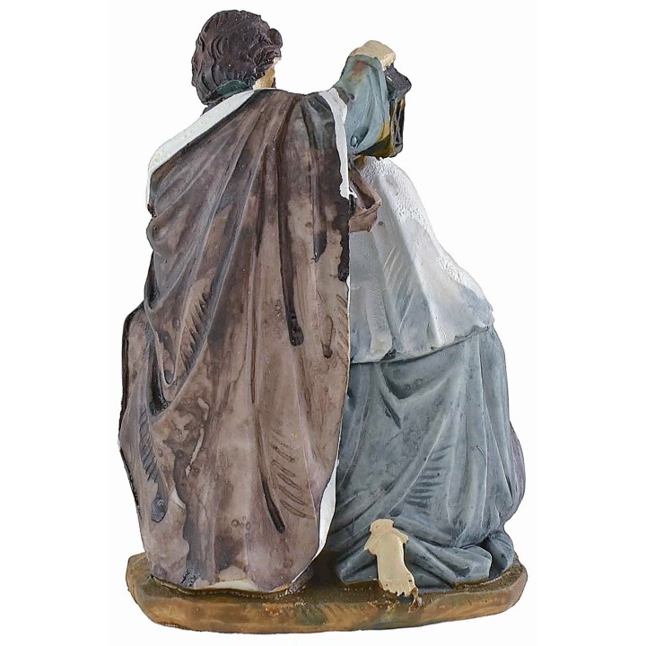 Nativity in resin 7x4.5x10.5 cm h