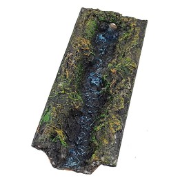 Arroyo de resina de 17x6x3 cm h para belén hecho a mano