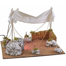 Tienda árabe con luz de 35x28,5x25 cm h