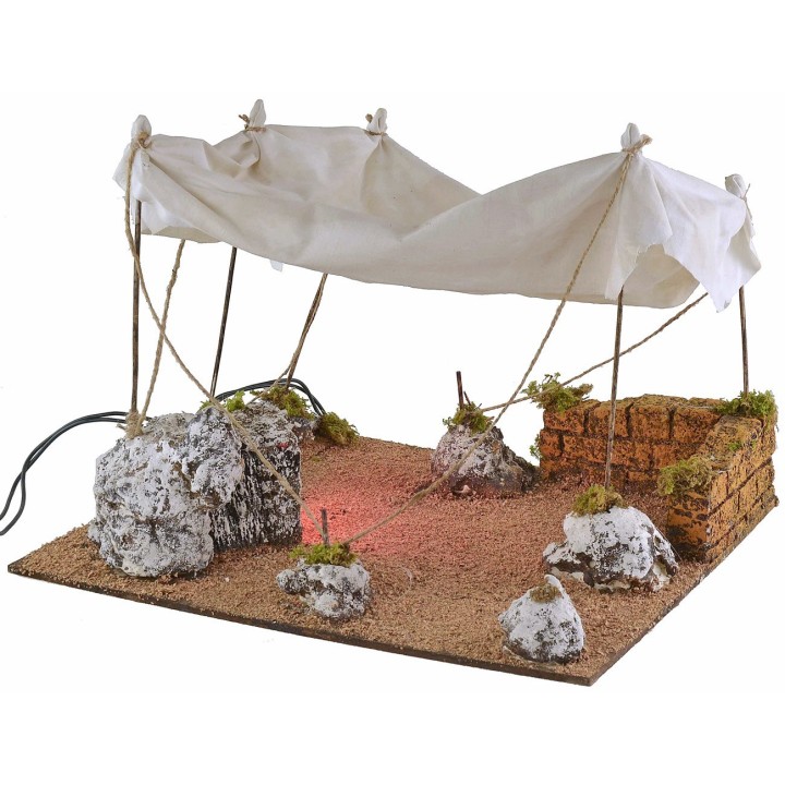 Arabian tent with light 35x28.5x25 cm h