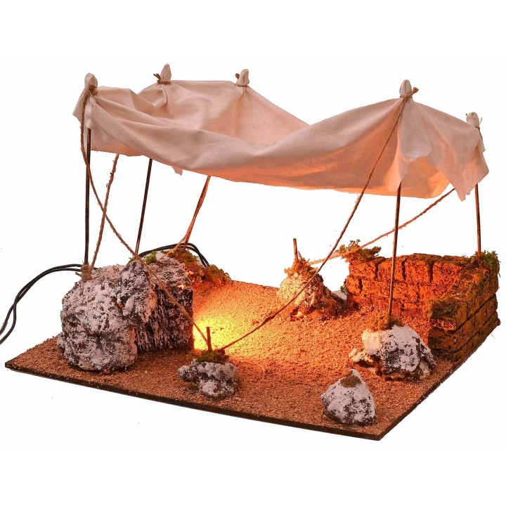 Tienda árabe con luz de 35x28,5x25 cm h