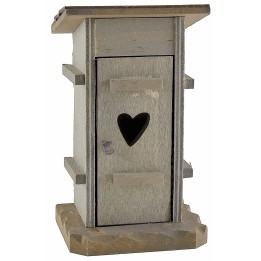 Wooden latrine for nativity scene 7x6x12 cm h