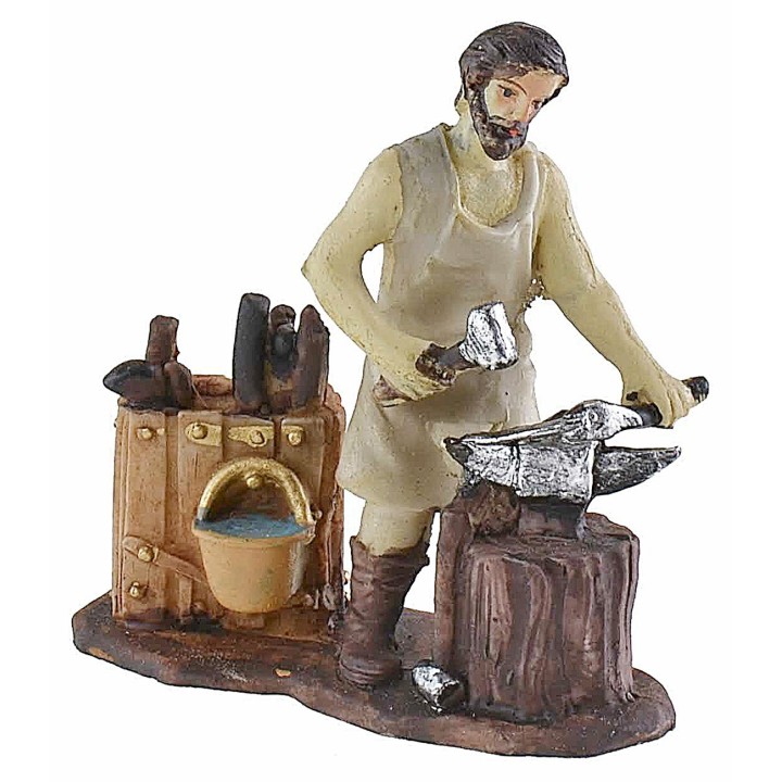 Set 8 mestieri in resina serie 9 cm