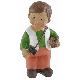 Leñador de resina de 10 cm estilo niño Oliver