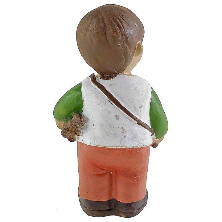 Leñador de resina de 10 cm estilo niño Oliver