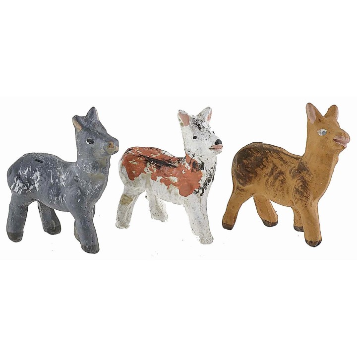 Terracotta dog assorted colors for figurines 8-10 cm