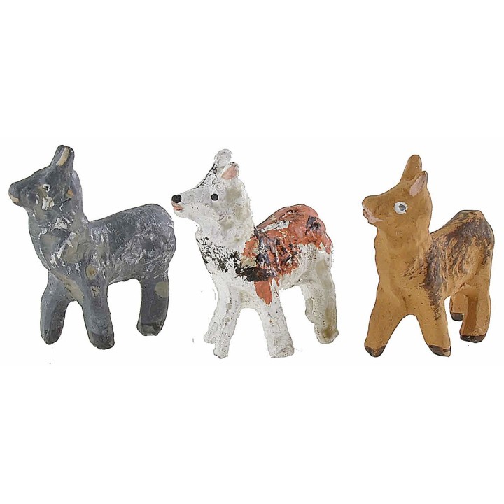 Terracotta dog assorted colors for figurines 8-10 cm