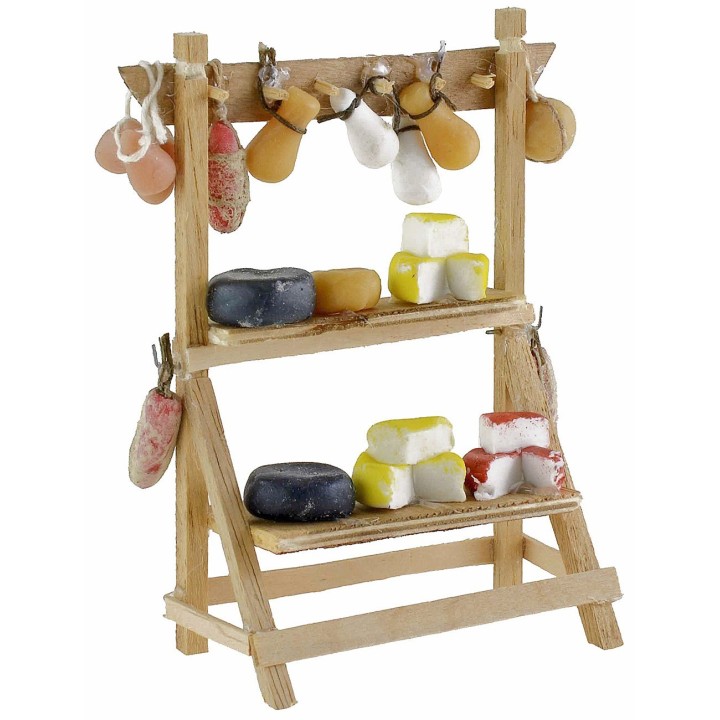 Banco formaggi e salumi in cera 8,5x4x12,5 h